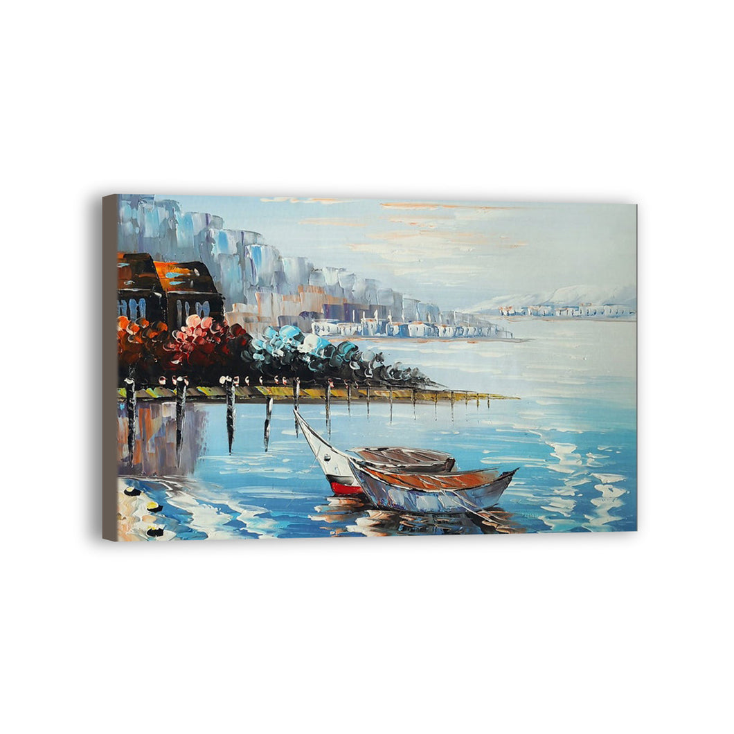 Boat Hand Painted Oil Painting / Canvas Wall Art HD08624