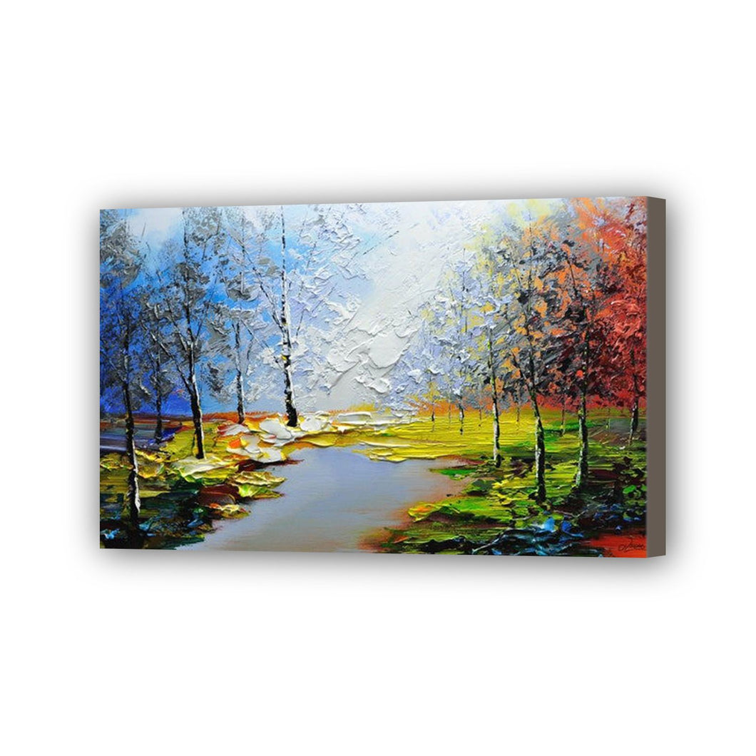 Forest Hand Painted Oil Painting / Canvas Wall Art UK HD08626