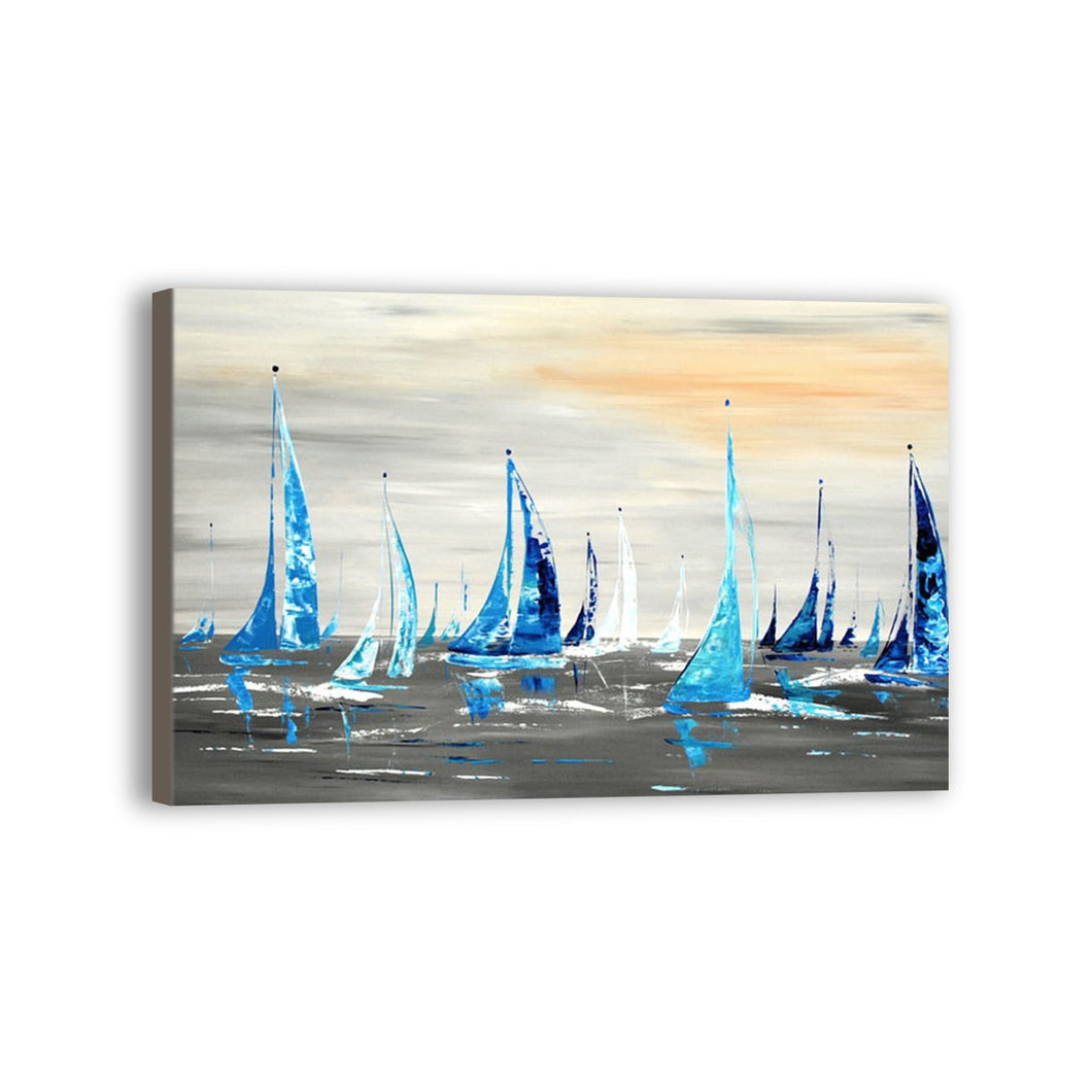 Boat Hand Painted Oil Painting / Canvas Wall Art UK HD08640