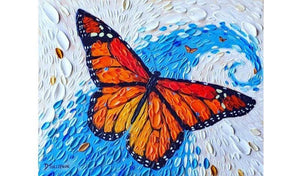 Butterfly Hand Painted Oil Painting / Canvas Wall Art UK HD08655