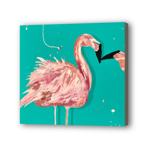 Flamingo Hand Painted Oil Painting / Canvas Wall Art UK HD08659