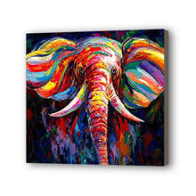 Load image into Gallery viewer, Elephant Hand Painted Oil Painting / Canvas Wall Art UK HD08670
