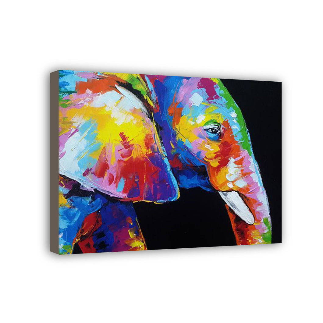 Elephant Hand Painted Oil Painting / Canvas Wall Art HD08672