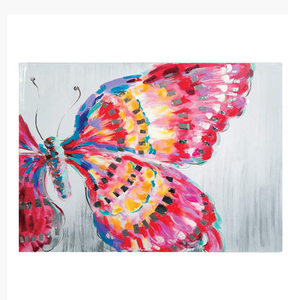 Butterfly Hand Painted Oil Painting / Canvas Wall Art UK HD09177