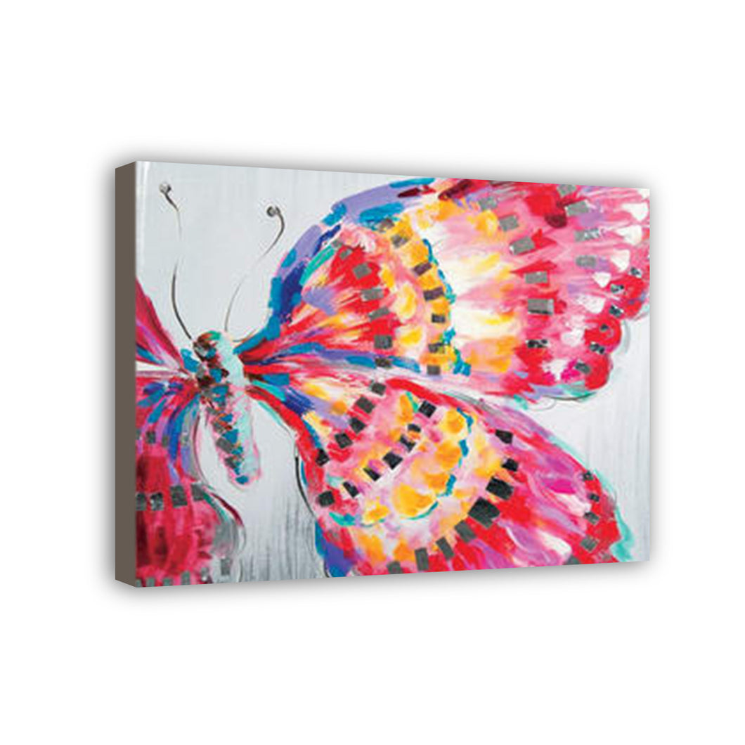 Butterfly Hand Painted Oil Painting / Canvas Wall Art HD09177