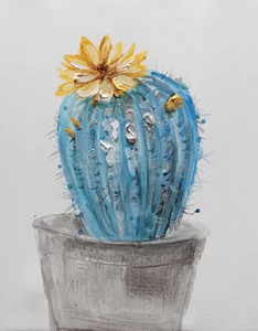 Cactus Hand Painted Oil Painting / Canvas Wall Art UK HD09189