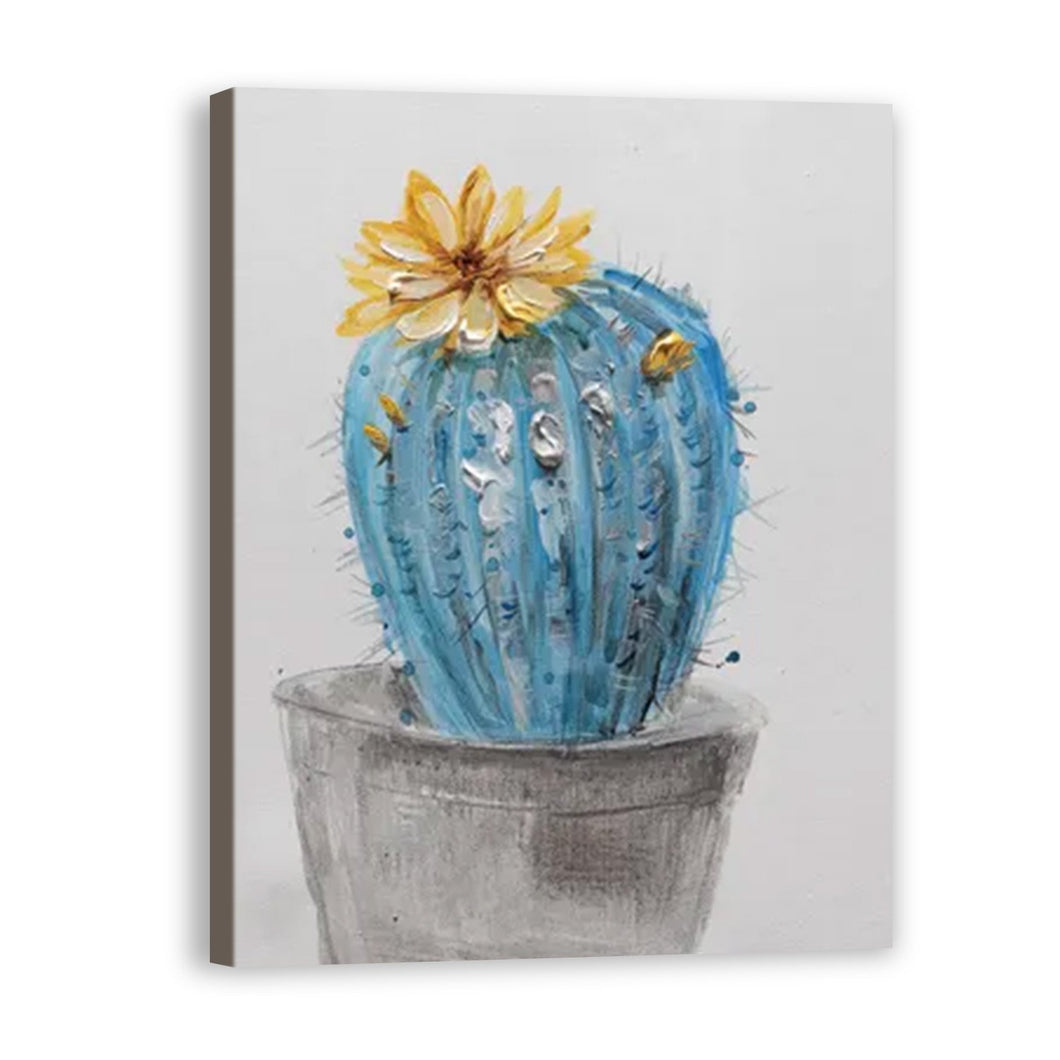 Cactus Hand Painted Oil Painting / Canvas Wall Art UK HD09189
