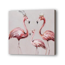 Load image into Gallery viewer, Flamingo Hand Painted Oil Painting / Canvas Wall Art UK HD09192
