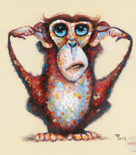 Load image into Gallery viewer, Monkey Hand Painted Oil Painting / Canvas Wall Art UK HD09193
