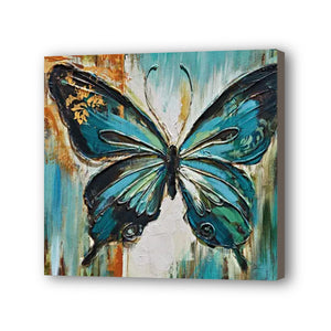 Butterfly Hand Painted Oil Painting / Canvas Wall Art UK HD09200