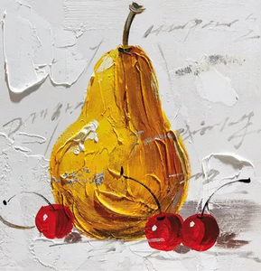 Pear Hand Painted Oil Painting / Canvas Wall Art UK HD09213
