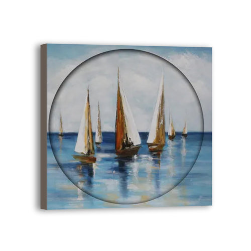 Boat Hand Painted Oil Painting / Canvas Wall Art UK HD09214