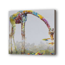 Load image into Gallery viewer, Giraffe Hand Painted Oil Painting / Canvas Wall Art UK HD09222
