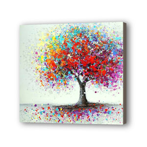 Tree Hand Painted Oil Painting / Canvas Wall Art UK HD09308