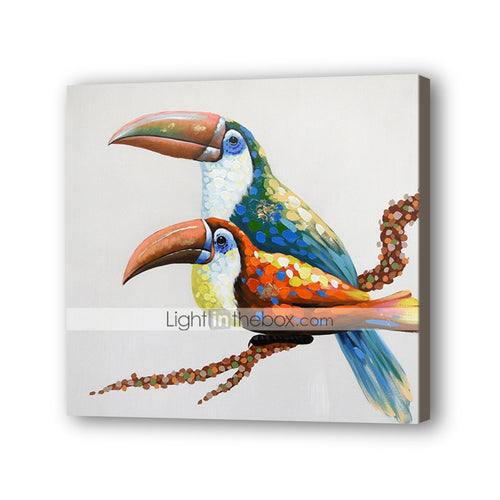 Bird Hand Painted Oil Painting / Canvas Wall Art UK HD09317