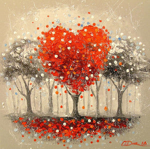 Tree Hand Painted Oil Painting / Canvas Wall Art UK HD09323