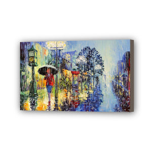 Street Hand Painted Oil Painting / Canvas Wall Art HD09359