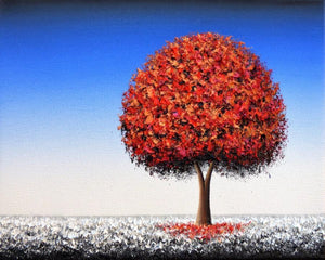 Tree Hand Painted Oil Painting / Canvas Wall Art UK HD09368