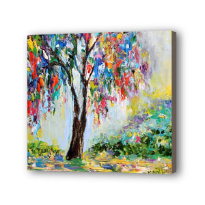 Tree Hand Painted Oil Painting / Canvas Wall Art UK HD09377