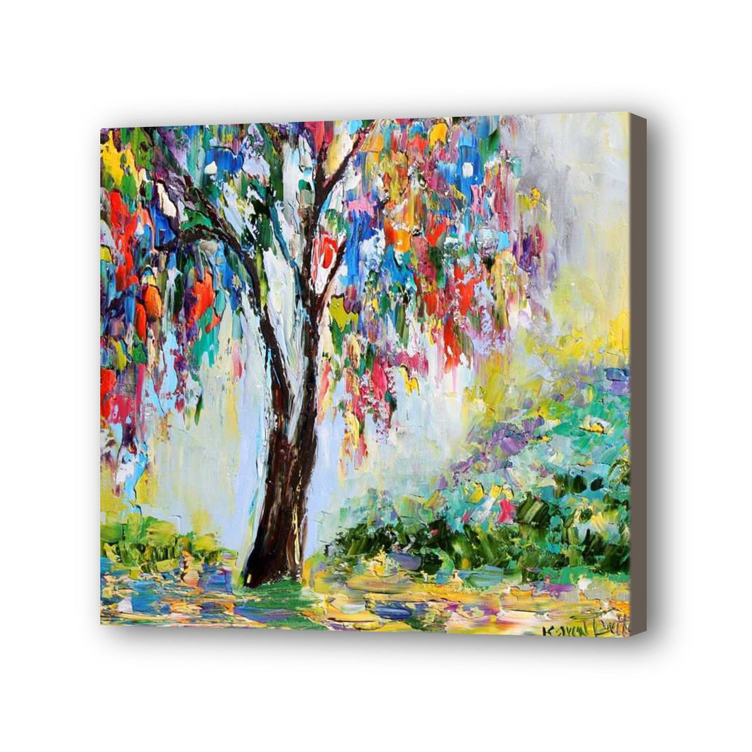 Tree Hand Painted Oil Painting / Canvas Wall Art UK HD09377