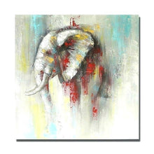 Load image into Gallery viewer, Elephant Hand Painted Oil Painting / Canvas Wall Art UK HD09409
