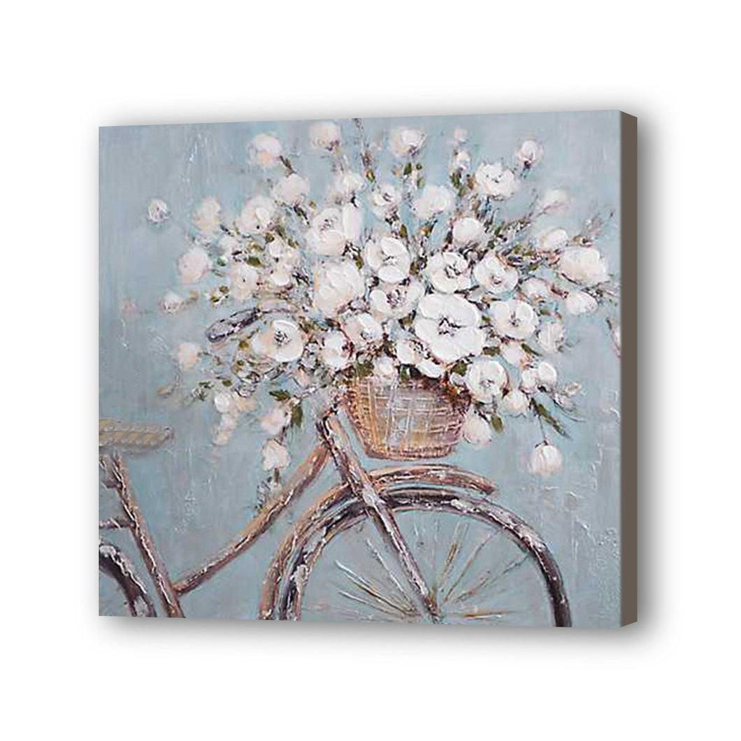 Bicycle Hand Painted Oil Painting / Canvas Wall Art UK HD09414