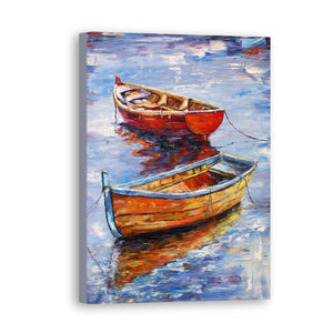 Boat Hand Painted Oil Painting / Canvas Wall Art UK HD09538