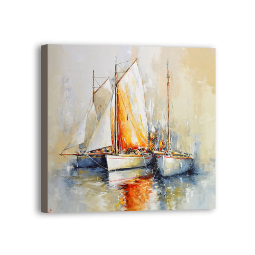 Boat Hand Painted Oil Painting / Canvas Wall Art UK HD09540
