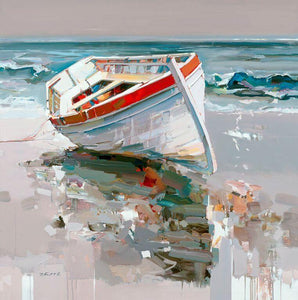 Boat Hand Painted Oil Painting / Canvas Wall Art UK HD09563