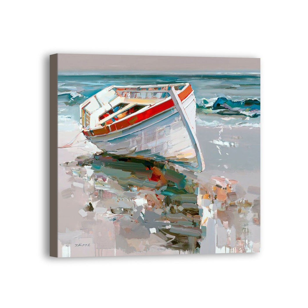 Boat Hand Painted Oil Painting / Canvas Wall Art UK HD09563