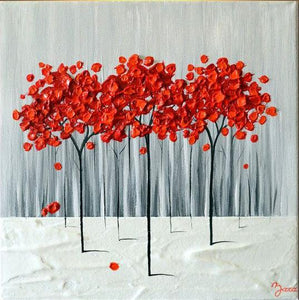 Tree Hand Painted Oil Painting / Canvas Wall Art UK HD09565