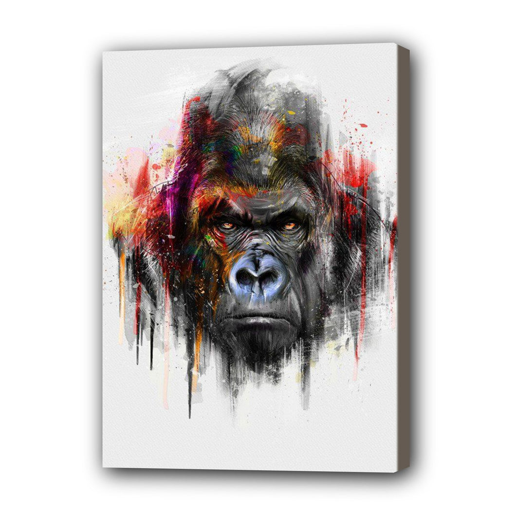 Monkey Hand Painted Oil Painting / Canvas Wall Art UK HD09573