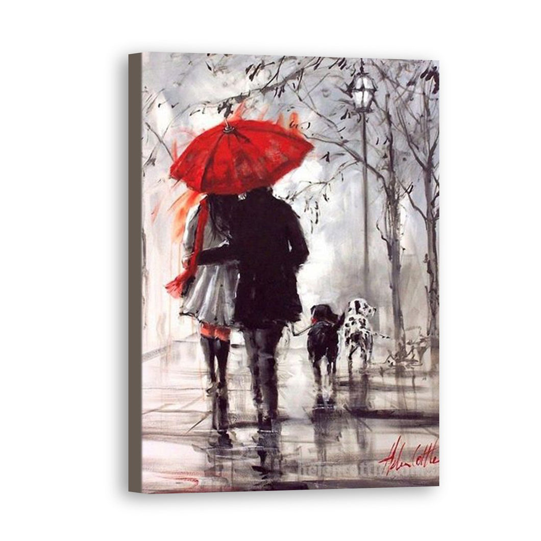 Street Hand Painted Oil Painting / Canvas Wall Art UK HD09579
