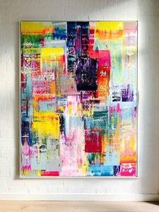 Abstract Hand Painted Oil Painting / Canvas Wall Art UK HD09583