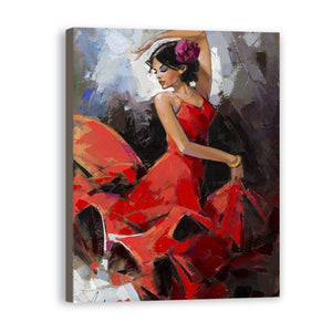 Women Hand Painted Oil Painting / Canvas Wall Art UK HD09585