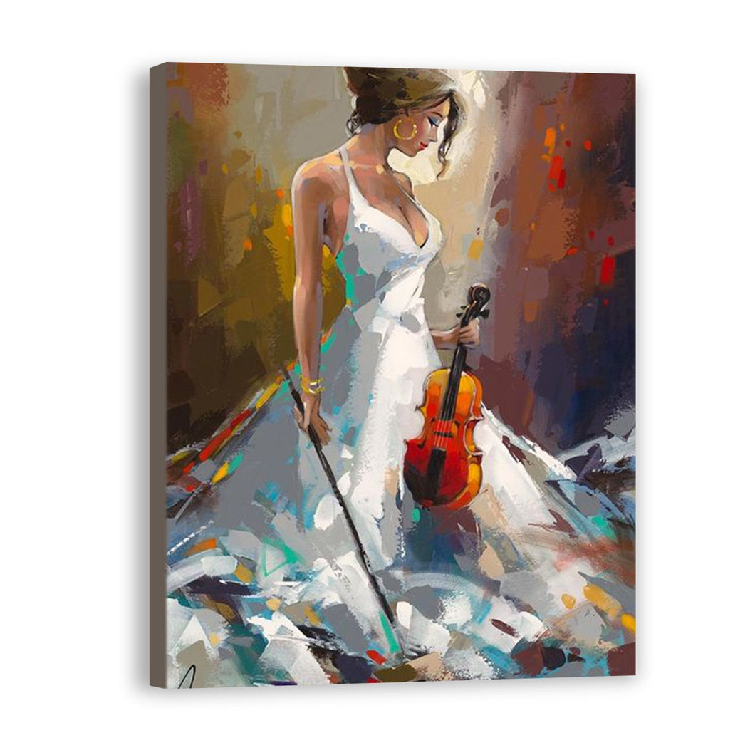 Women Hand Painted Oil Painting / Canvas Wall Art UK HD09587