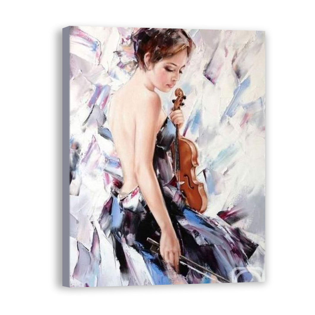 Women Hand Painted Oil Painting / Canvas Wall Art UK HD09588