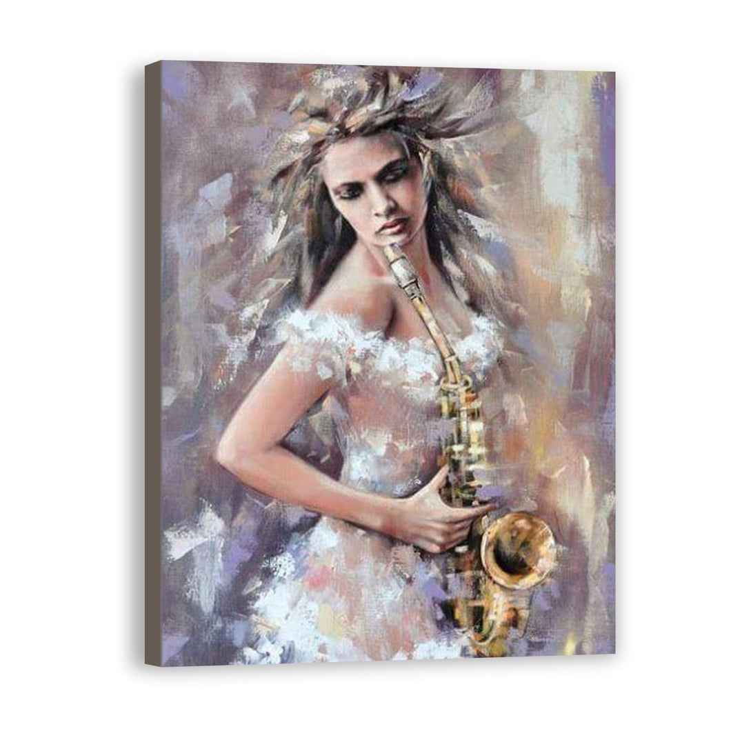 Women Hand Painted Oil Painting / Canvas Wall Art UK HD09600