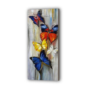 Butterfly Hand Painted Oil Painting / Canvas Wall Art UK HD09611