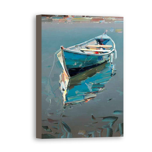 Boat Hand Painted Oil Painting / Canvas Wall Art UK HD09615