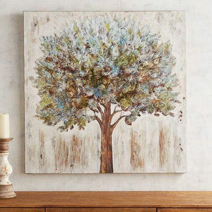 Tree Hand Painted Oil Painting / Canvas Wall Art UK HD09617