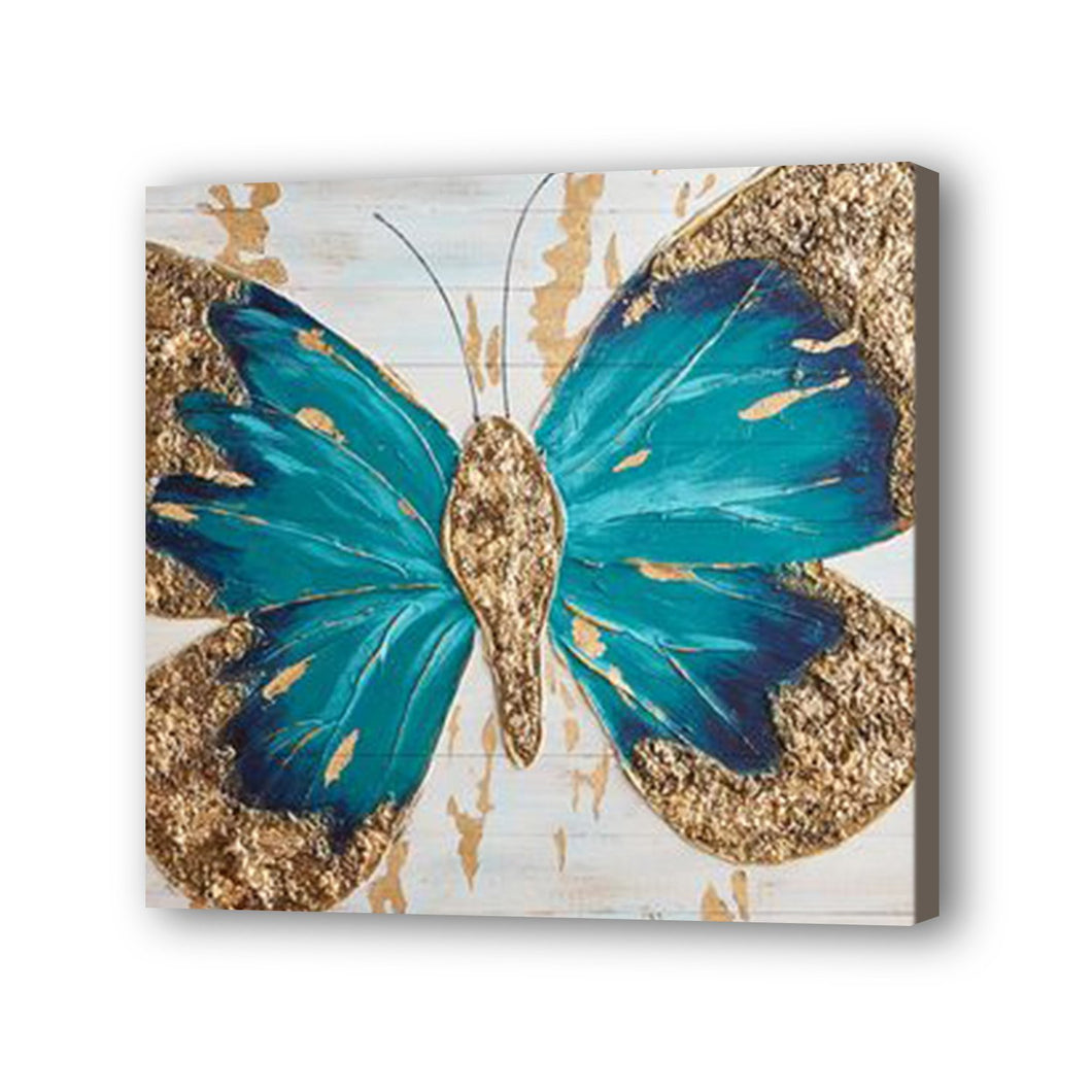 Butterfly Hand Painted Oil Painting / Canvas Wall Art UK HD09625