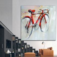 Load image into Gallery viewer, Bicycle Hand Painted Oil Painting / Canvas Wall Art HD09627
