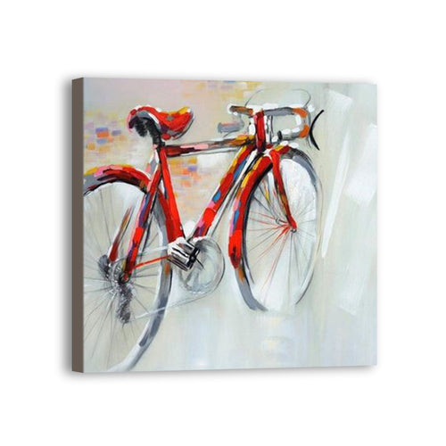Bicycle Hand Painted Oil Painting / Canvas Wall Art UK HD09627