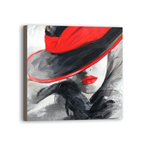 Woman Hand Painted Oil Painting / Canvas Wall Art UK HD09630
