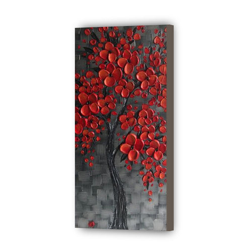 Tree Hand Painted Oil Painting / Canvas Wall Art UK HD09631