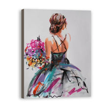 Load image into Gallery viewer, Girl Hand Painted Oil Painting / Canvas Wall Art UK HD09638
