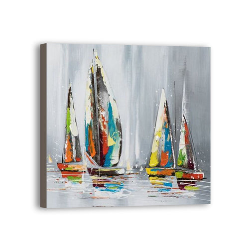 Boat Hand Painted Oil Painting / Canvas Wall Art UK HD09667