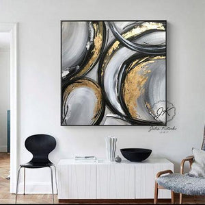 Abstract Hand Painted Oil Painting / Canvas Wall Art UK HD09683