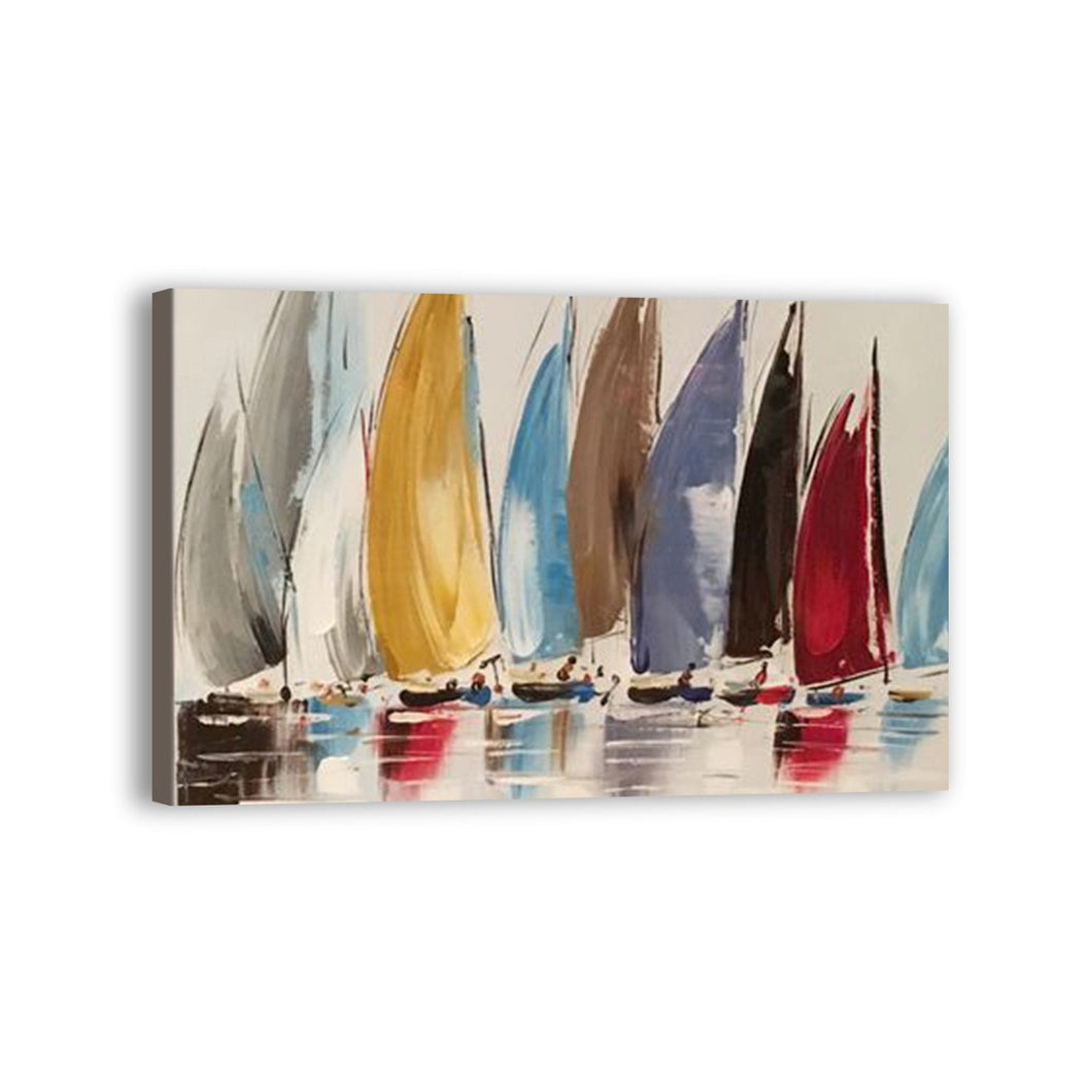 Boat Hand Painted Oil Painting / Canvas Wall Art UK HD09700